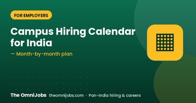 Campus Hiring Calendar for Indian Colleges: A Planner for Employers and TPOs – The OmniJobs blog